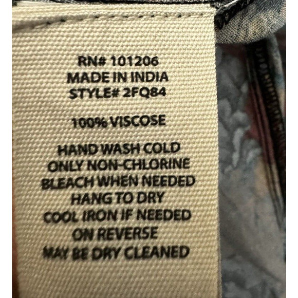 SOFT SURROUNDING Women Mirabelle Floral Print Maxi Dress Tiered V Neck size XS - Picture 8 of 8